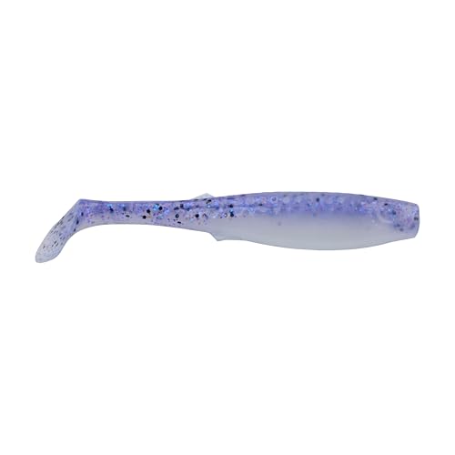 Berkley Gulp! Saltwater Paddleshad Fishing Soft Bait - color: Violet Haze Fleck, size: 4"