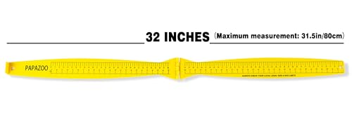 Fish Measuring Board - 32in/80cm Folding Fishing Ruler Lightweight Bump Board - Easy to Read and Portable Crab & Fish Measure Device, Fish Ruler for Boat, Kayak, Yellow - size: 32”/80cm Dual Scale