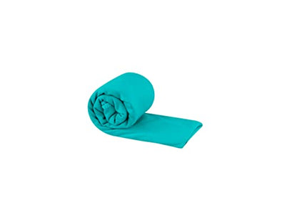 Sea to Summit Portable Pocket Towel for Camping, Gym, and Travel - color: Baltic Blue, style: Small