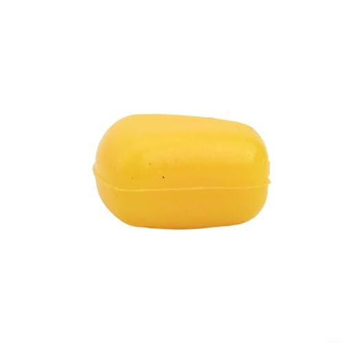 100pcs Soft Silicone Fake Corns Fishing Lures, Artificial Floating Maize Bait with Corn Flavor for Carp Crucian Grass Carp Bream, Freshwater Sea Taiwan Fishing Tackle 1.1cm