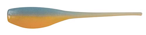 Bobby Garland Mo' Glo 2-Inch Baby Shad Glow-in-The-Dark Soft Plastic Fishing Lure, 18 per Pack - color: Sunset, size: 2"