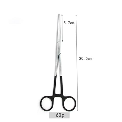 Straight Fishing Forceps Stainless Steel Unhooking Hook Removing Pliers - color: 8" Straight