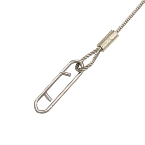 Rite Angler Stainless Steel 7x7 Cable Rig with Swivel Snap, Heavy Duty Wire Leader for Saltwater & Freshwater Fishing, Durable and Corrosion-Resistant – 2 Pack (Sizes 280-lb, 480-lb)