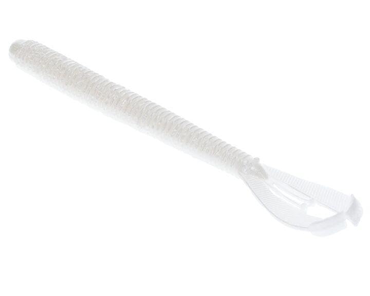 Strike King Rage Twin Tail Menace Worm Soft Bait Fishing Lure, 6", 2 Rage Flange Tails - color: Pearl