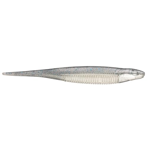 Strike King Strike King Spotlight Shim-E Minnow Fishing Lure, Soft Plastic Jerkbait, 6-Pack - color: Smokey Shad, size: 5"
