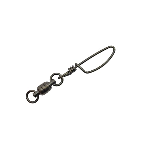 American Fishing Wire Stainless Steel Ball Bearing Snap Swivels with Double Welded Rings - size: 10 pc, #5, 245 lb test, style: 10 Piece