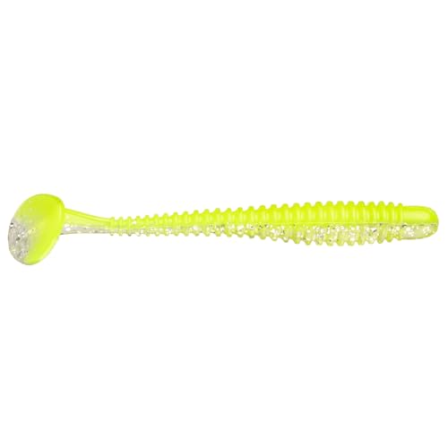 Strike King Rage Slim Swimmer Fishing Lure, Soft Plastic Swimbait, 4-Inches, 8-Pack - color: Silver Belly
