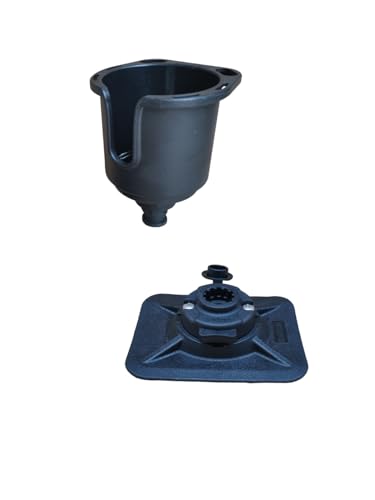 Brocraft Glue-On Inflatable Boat Accessories -/Rod Holder/Anchor Lock System/Bimini Top Base - style: Inflatable Boat Drink Holder
