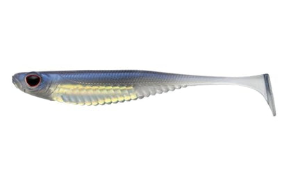 Nomad Design Spectre Minnow 3.25" Internal Foil System, Soft Paddletail - (5 Pack) - Live Ops for Fresh or Saltwater Inshore Species - color: Blue Back Herring