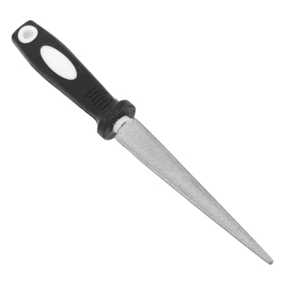 Cabilock Fishhook Sharpening Tool Portable Half-Round Abrasive File with Marble Handle, Fishing Hook Sharpener for Camping and Outdoor Use