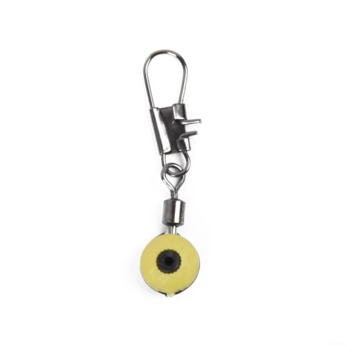 Plastic Hard Swivel with Interlock Snap, Large 2# Red Medium 4# Yellow Small 6# Blue, Copper Alloy Fishing Tackle for Freshwater Saltwater, 100 Pieces per Box