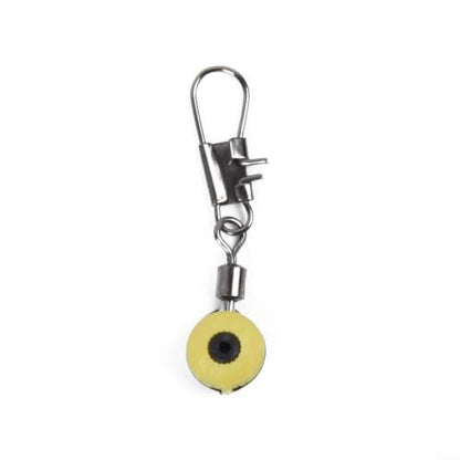 Plastic Hard Swivel with Interlock Snap, Large 2# Red Medium 4# Yellow Small 6# Blue, Copper Alloy Fishing Tackle for Freshwater Saltwater, 100 Pieces per Box
