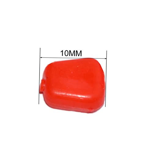 Totority 50Pcs Simulation Floating Fish Lures Artificial Corn Baits for Carp Fishing Reusable PVC Material Freshwater Saltwater Use Red