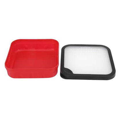 HERCHR Fishing Live Bait Box, Fishing Bait Storage Box Bait Bucket Worm Bait Station Container with Air Hole for Fishing Lure Worm Maggot - size: 170*170*45mm