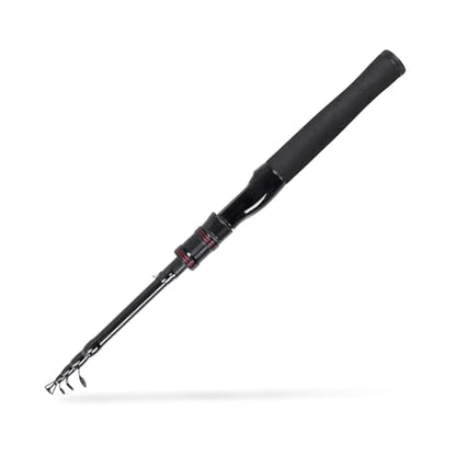 Telescopic Fishing Rod, Collapsible Fishing Rod Portable Spinning Pole for Saltwater and Freshwater, Carbon Fiber Lightweight and Compact Design - size: 4.9 feet