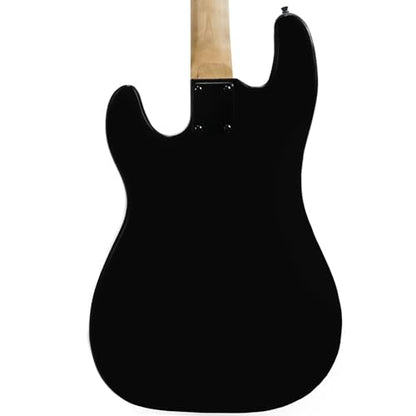 Sawtooth EP Series Electric Bass Guitar, Satin Black w/Black Pickguard - color: Satin Black, style: Right Hand