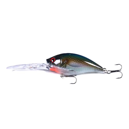 Deep Diving Crankbait Fishing Lure | 12-15ft Bottom Bumping | 0.72oz 4.9in Hard Bait for Bass & Walleye - color: color5