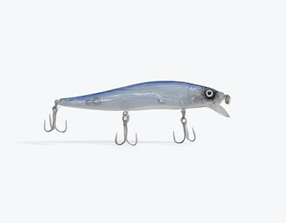 Luck E Strike STX Jerkbait, 4.5 Inch Suspending Hydrodynamic Fishing Lure, Made in The USA - color: Blue Back
