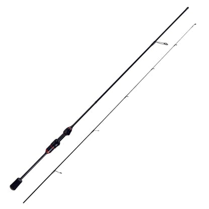 Eupheng Echolite Ultralight Spinning Rod and Reel Combo, IM8 Graphite Fast Action Trout Bass Gear, Portable Travel Setup with 5.2:1 9+1 BB CNC Aluminum Spool - size: 6'6''