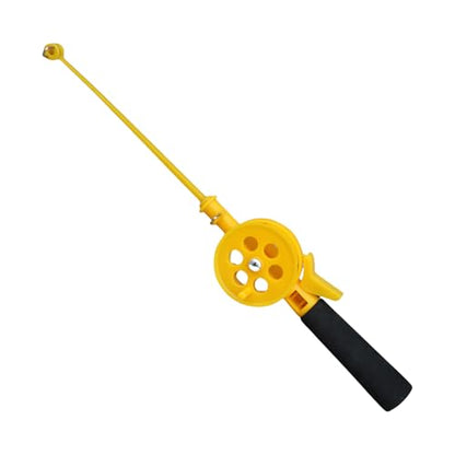 Small Ice Winter Fishing Rod with Reels Wheel Portable Beginner Children