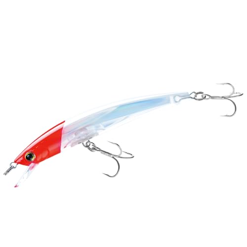 Yo-Zuri Crystal 3D (F) 90Mm 3-1/2" Minnow, Real Mullet - color: Red Head, size: 4-3/8 Inch