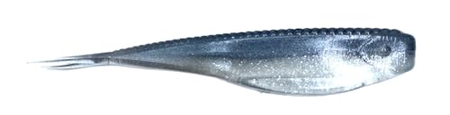 Phat Pak Baits - Micro Drunkin Shad Tiny Fluke Style LiveScope FFS Soft Jerkbait 2.5" 30ct Soft Plastic BFS Bass Fishing Lure - color: Ghost Minnow