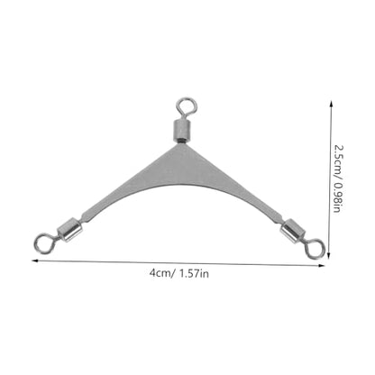 Sea Fishing Three-Prong Swivel Way Swivel Fishing Swivels Three Way Fishing Swivels Fishing - size: 4.00X2.50X0.20CM