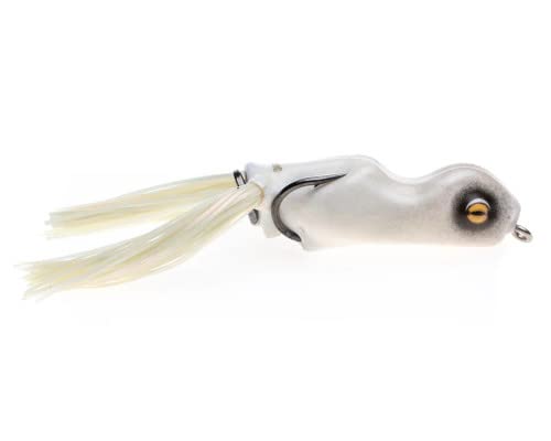 Scum Frog Trophy Series Topwater Bass Fishing Hollow Body Frog Lure with Weedless Hooks - color: Fire Tiger, size: 5/8 Ounce