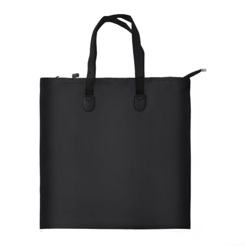 Fishing Tackle Bag Foldable Fishing Tackle Bag with Waterproof Oxford Construction for Fish Storage and Fishing Tackle Protection (M-Black) - size: M-black