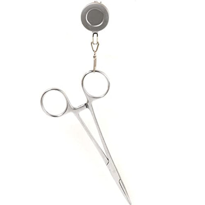Menolana 8 Silver Retractor Fishing Zinger Clip Keeper Gear Stainless Steel