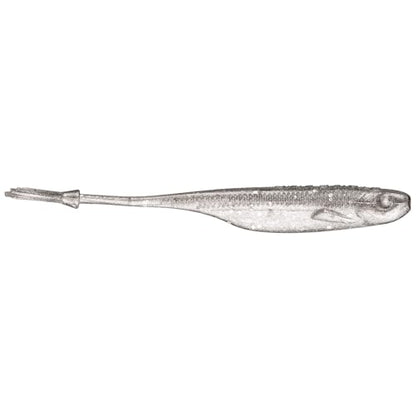 Strike King Spotlight Split Minnow Fishing Lure, Soft Plastic Jerkbait, 8-Pack - color: Carolina Chrome, size: 4"