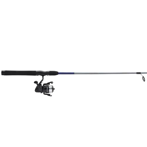 Shakespeare Catch More Fish Spinning Reel and Fishing Rod Combo with Kit - color: Lake/Pond - Grey, style: 2024 Model
