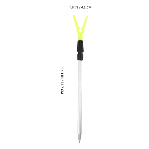 6pcs Telescopic Fishing Rod Holder Stand Aluminum Alloy Extendable Fish Rod Rack Ground Spike Portable Travel Sea Fishing Pole Bracket