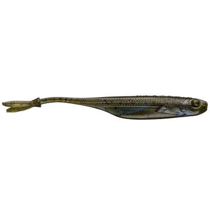 Strike King Spotlight Split Minnow Fishing Lure, Soft Plastic Jerkbait, 8-Pack - color: Creek Perch, size: 3"