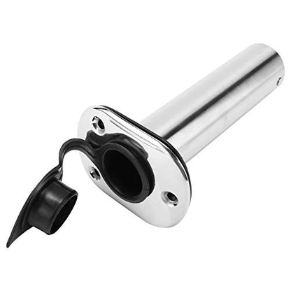 YaeMarine 4Pcs Stainless Steel Rod Holders with Rubber Cap, Liner, Gasket - style: 90 Degree