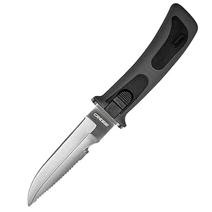 Cressi Stainless Steel Diving Knife With Sheath for Leg Attachment- Vigo: Designed In Italy