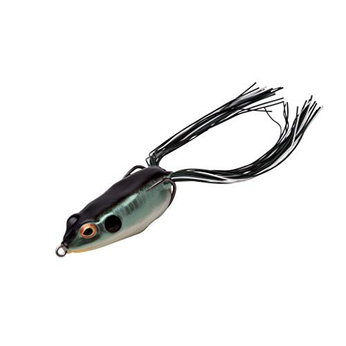 Booyah Pad Crasher Topwater Bass Fishing Hollow Body Frog Lure with Weedless Hooks - color: Shad Frog