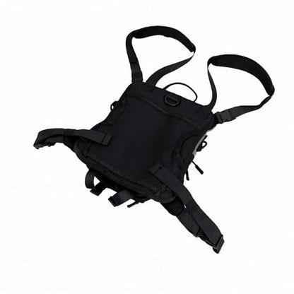 Fly Fishing Chest Pack, Lightweight Tackle Bag, Convertible Fishing Vest with Adjustable Straps, Ideal for Outdoor Wading (Gray)