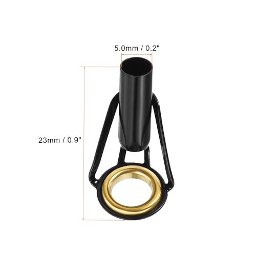 PATIKIL Fishing Rod Tips Repair Kit Stainless Steel Ring Guide for Saltwater Freshwater Fishing - size: 5mm