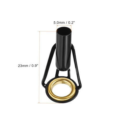 PATIKIL Fishing Rod Tips Repair Kit Stainless Steel Ring Guide for Saltwater Freshwater Fishing - size: 5mm