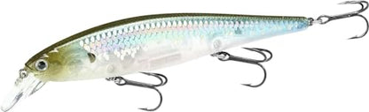 LUCKY CRAFT Pointer 128SP, Freshwater Lake Bass Fishing Lure, Jerkbait, Suspending, Fishing Gear, Fishing Accessories, Fishing Tackle - color: 272 MS Ghost Minnow