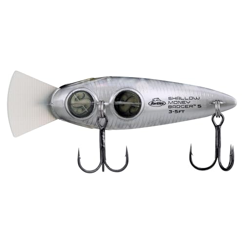 Berkley Shallow Money Badger Fishing Hard Bait - color: Black Silver, size: 2.1 in - 1/4 oz