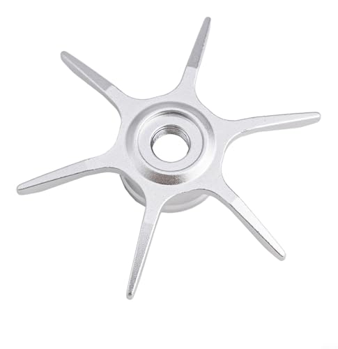 Modified Star Brake For Abu Garcia Max Series B3/B4/P3/P4/P5 Fishing Reel, 6-Star Drag Adjustment Knob, Aluminum Alloy DIY Replacement Part (left hand silver) - color: silver, size: left hand
