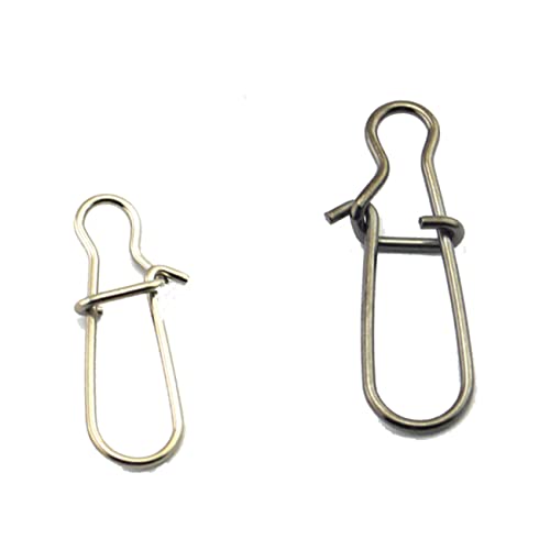 VICASKY 100pcs Fishing Safety Pin Connectors Metal Material Fishing Gear Supplies