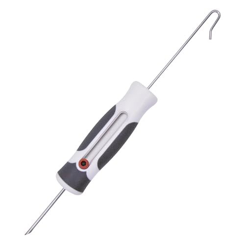Smith’s 51523– 7.25in De-Hooker + Venting Tool – Stainless Steel Fish Hook Remover – Corrosion Resistant + Saltwater Tool – Ergonomic Handle – Bait Fishing Hook Extractor – Fish + Tackle Accessory
