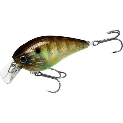 LUCKY CRAFT LC 1.5 Silent Squarebill Crankbait Fishing Lure, 2-3/8", Bass Fishing Lures for Freshwater, Hard Crankbait with Treble Fishing Hooks, Fishing Accessories - color: 176 Flake Flake Striped Gill