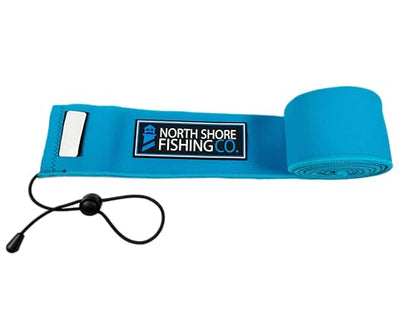 Premium Neoprene Fishing Rod Sleeve – Floating, Puncture Resistant, Labeled Protective Sock for Casting, Spinning, Trolling Fishing Rods - color: Blue, size: 60", style: Spinning