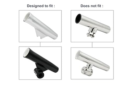 Vinland Marine Flared Fishing Rod Holder Insert Sleeves Pack of 3, Fishing Rod Holder Liner for Aluminum Rod Holder, for T Top Rod Holder, for clamp on Rod Holders for Boat