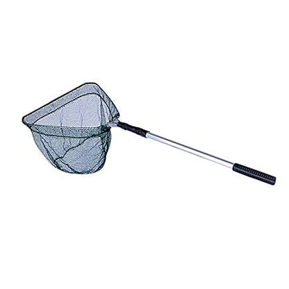 Fish Net Fly Fishing Net Mesh Wooden Handle Nylon/Rubber Landing Net Catch and Release Holder Basket Combo Kit Trout FishingTools Dip Net (Color : 37x33cm) - color: 37x33cm