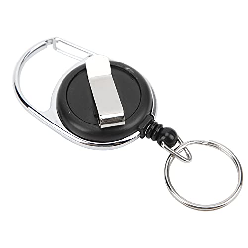 Fly Fishing Retractor, Retractable Steel Wire Tool Clip with Quick Release Carabiner, 65cm Length for Fishing Vest Jacket Backpack Anglers Gear Accessories